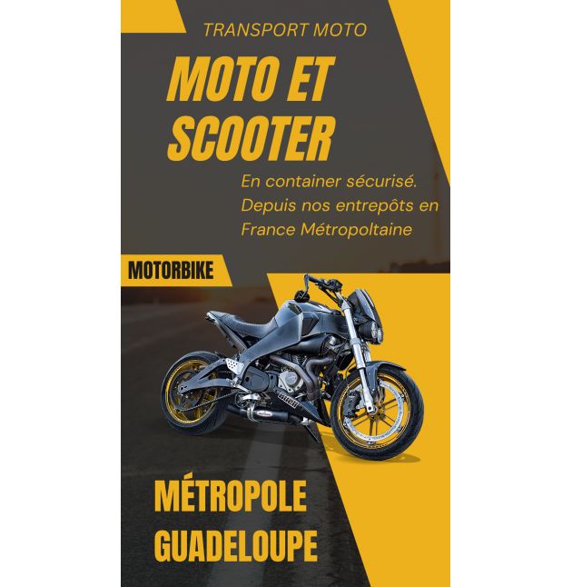 MOTO GUADELOUPE DEPUIS LA METROPOLE -900CC (hors Hybride et électrique sous condition)